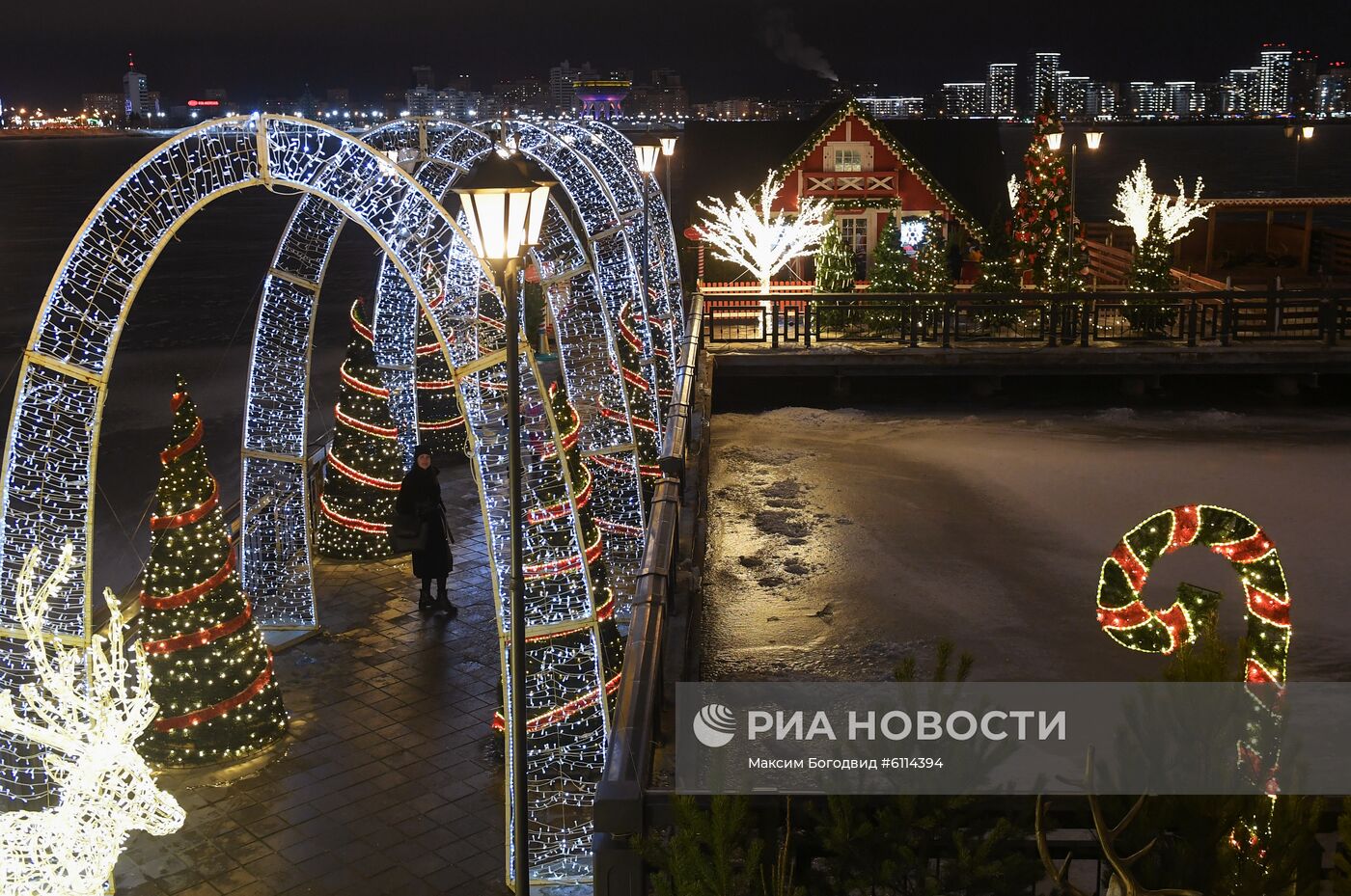 Новогоднее украшение Казани