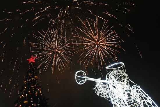 Новогоднее украшение Казани