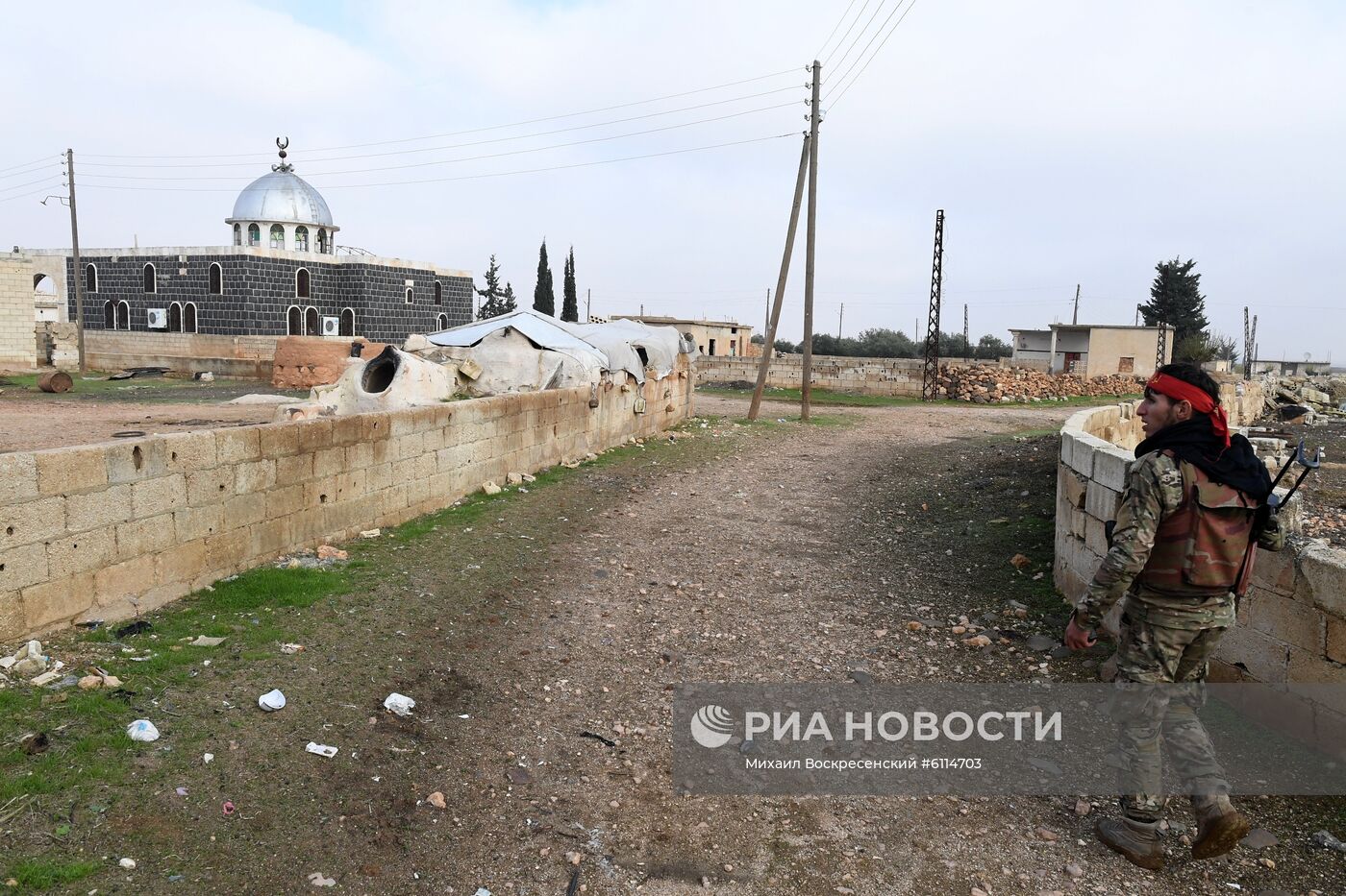 Освобожденный от боевиков поселок Сукейя в сирийской провинции Идлиб