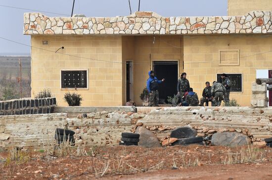 Освобожденный от боевиков поселок Сукейя в сирийской провинции Идлиб