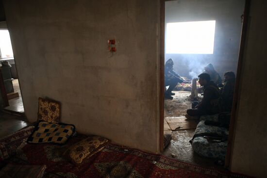 Освобожденный от боевиков поселок Сукейя в сирийской провинции Идлиб