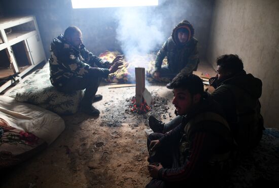 Освобожденный от боевиков поселок Сукейя в сирийской провинции Идлиб