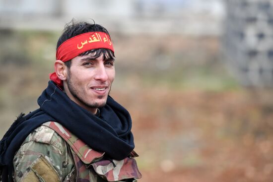 Освобожденный от боевиков поселок Сукейя в сирийской провинции Идлиб