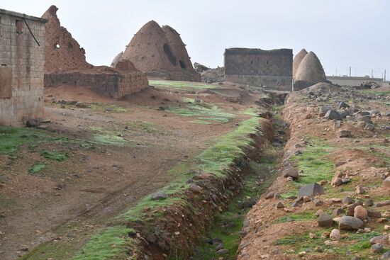 Освобожденный от боевиков поселок Сукейя в сирийской провинции Идлиб