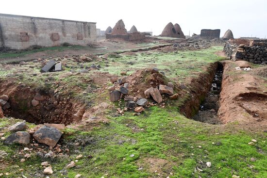 Освобожденный от боевиков поселок Сукейя в сирийской провинции Идлиб