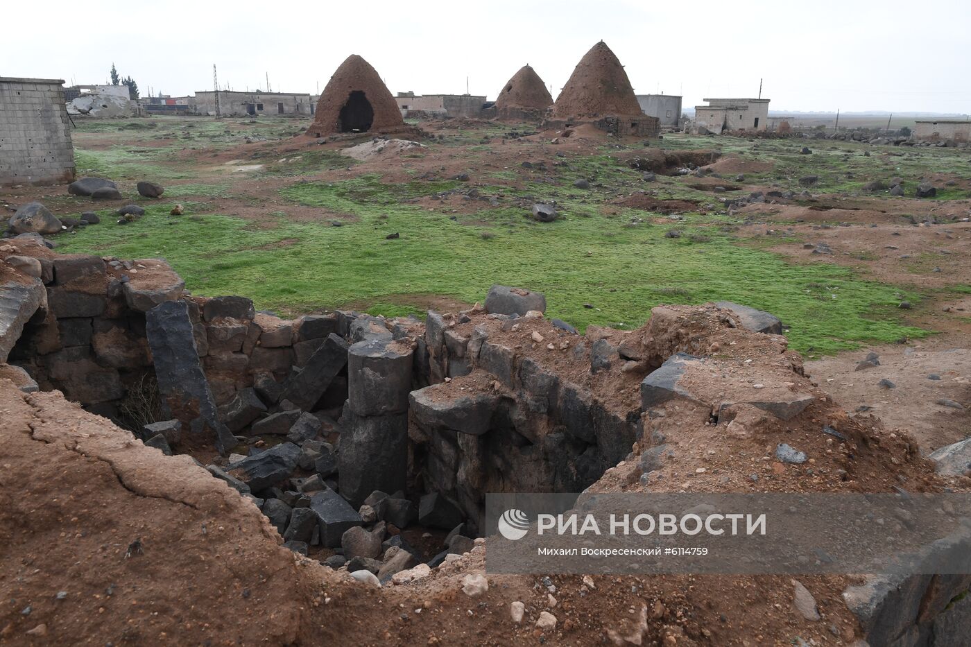 Освобожденный от боевиков поселок Сукейя в сирийской провинции Идлиб