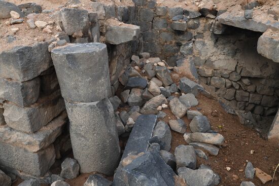 Освобожденный от боевиков поселок Сукейя в сирийской провинции Идлиб