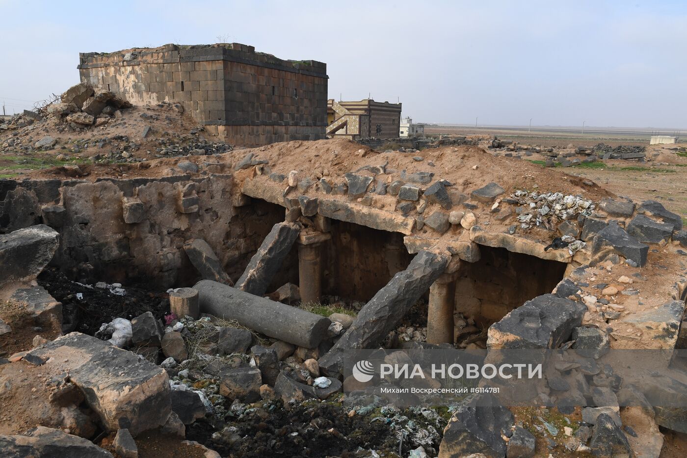 Освобожденный от боевиков поселок Сукейя в сирийской провинции Идлиб