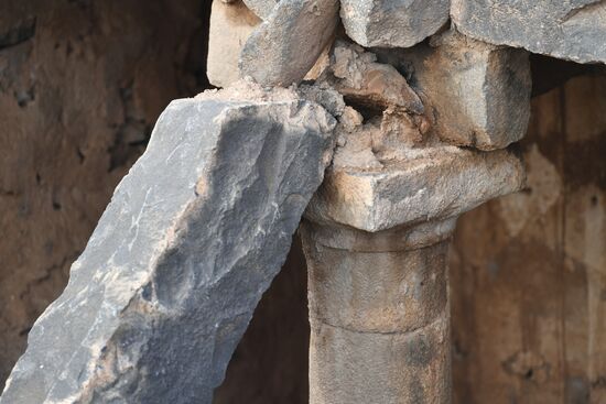 Освобожденный от боевиков поселок Сукейя в сирийской провинции Идлиб