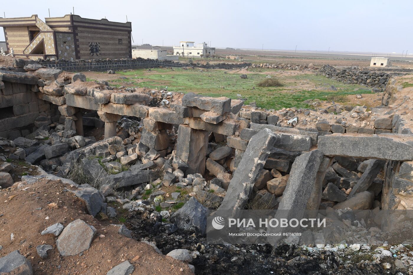 Освобожденный от боевиков поселок Сукейя в сирийской провинции Идлиб