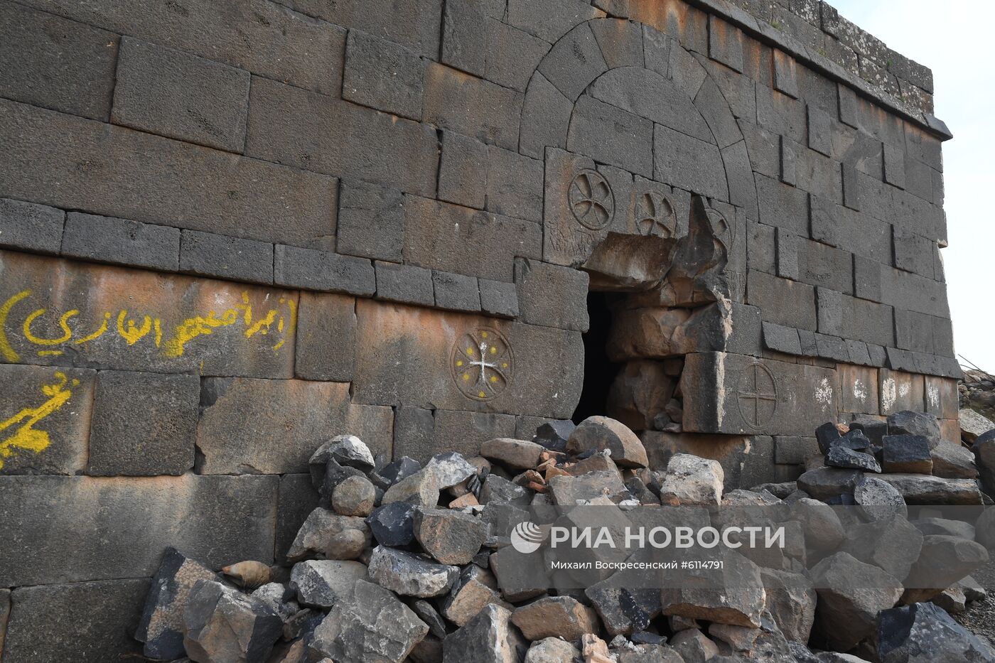 Освобожденный от боевиков поселок Сукейя в сирийской провинции Идлиб