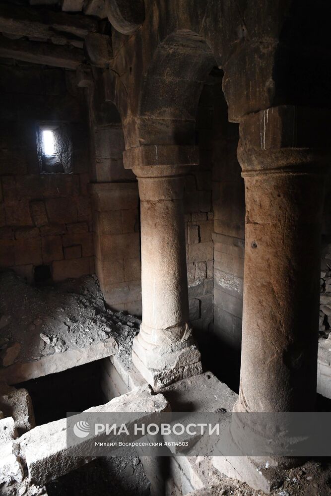 Освобожденный от боевиков поселок Сукейя в сирийской провинции Идлиб