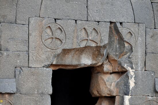 Освобожденный от боевиков поселок Сукейя в сирийской провинции Идлиб