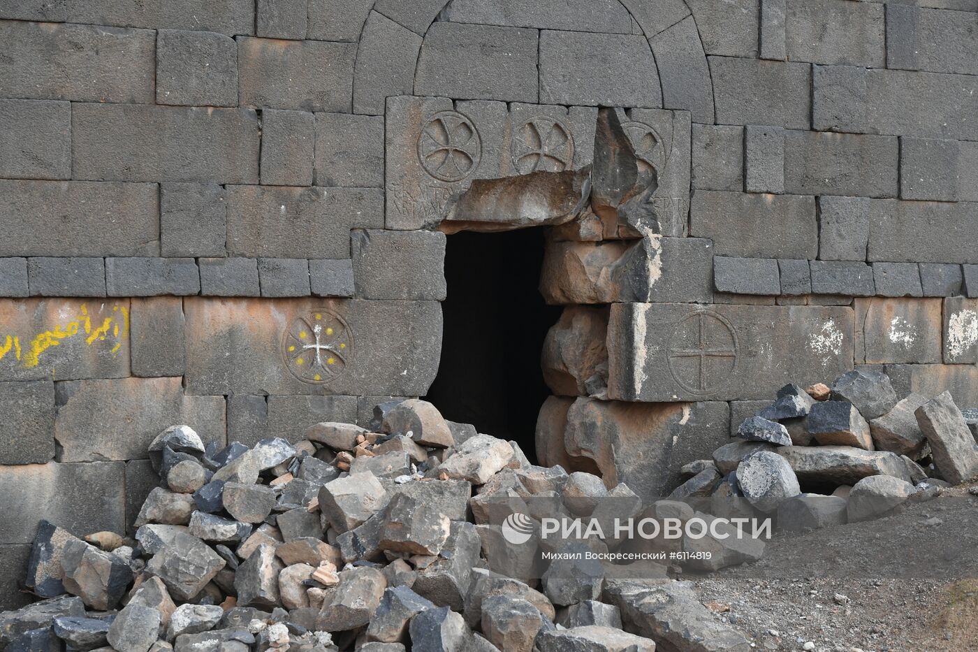 Освобожденный от боевиков поселок Сукейя в сирийской провинции Идлиб