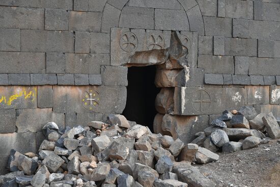 Освобожденный от боевиков поселок Сукейя в сирийской провинции Идлиб