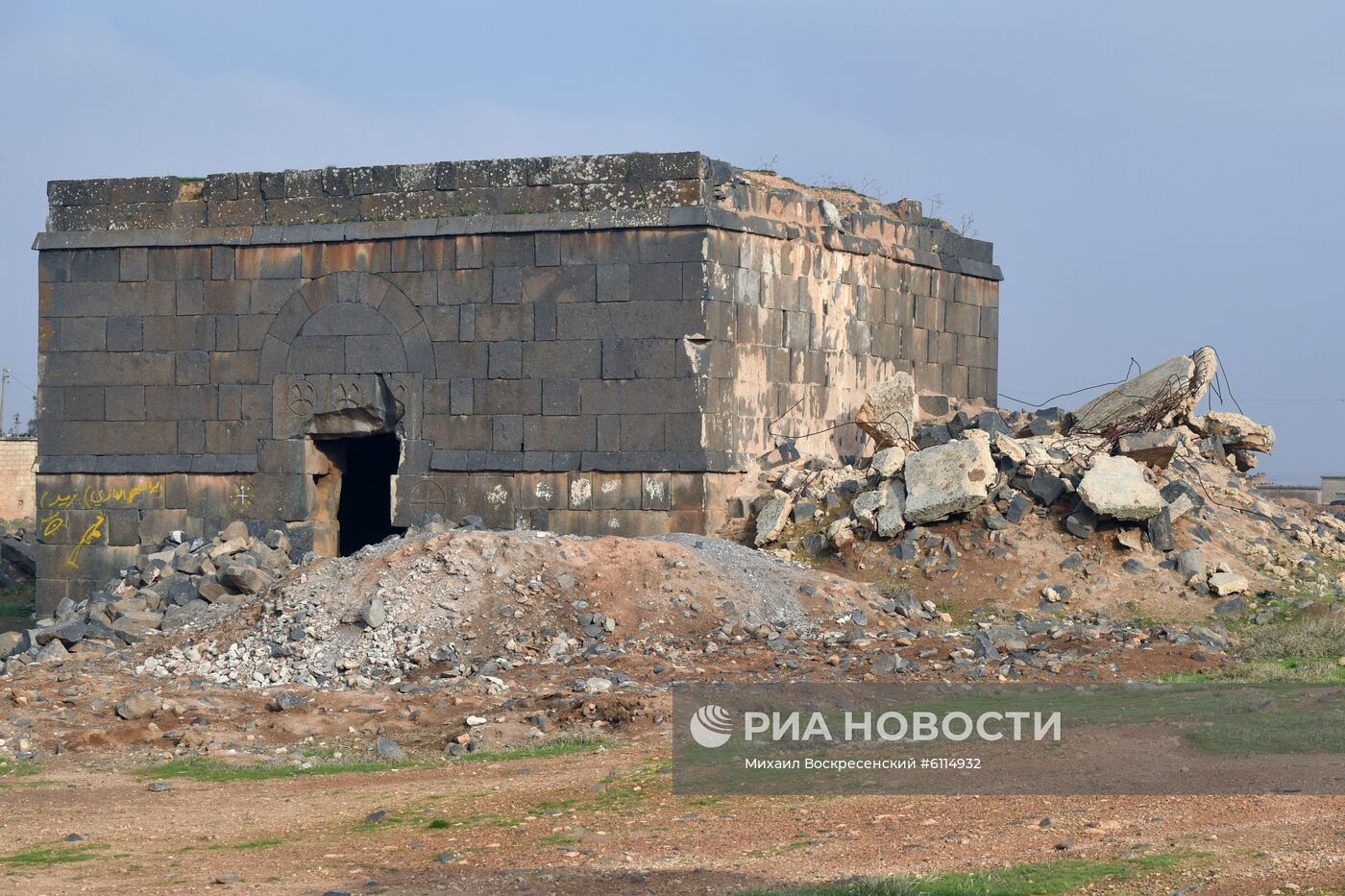 Освобожденный от боевиков поселок Сукейя в сирийской провинции Идлиб