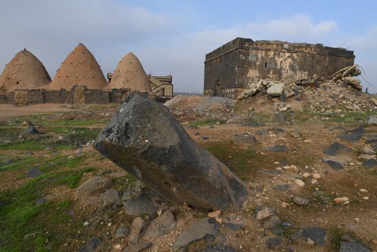 Освобожденный от боевиков поселок Сукейя в сирийской провинции Идлиб