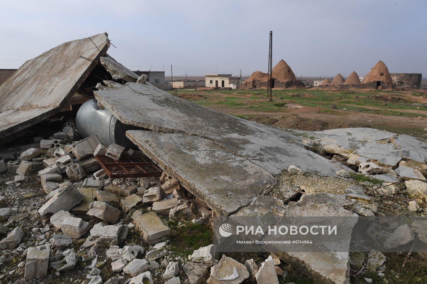 Освобожденный от боевиков поселок Сукейя в сирийской провинции Идлиб