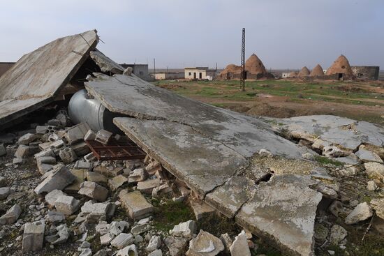 Освобожденный от боевиков поселок Сукейя в сирийской провинции Идлиб