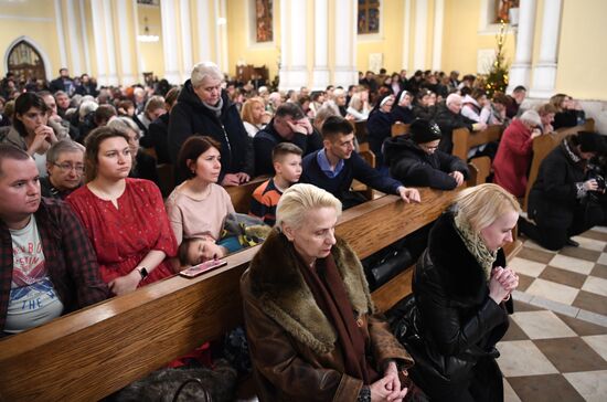 Празднование католического Рождества в Москве