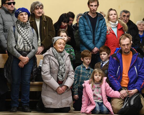 Празднование католического Рождества в Москве