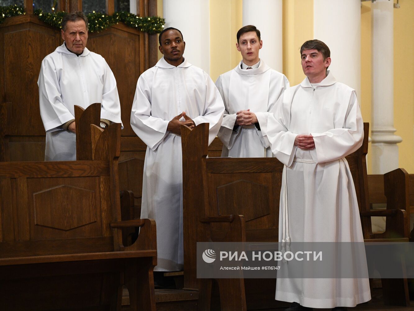 Празднование католического Рождества в Москве