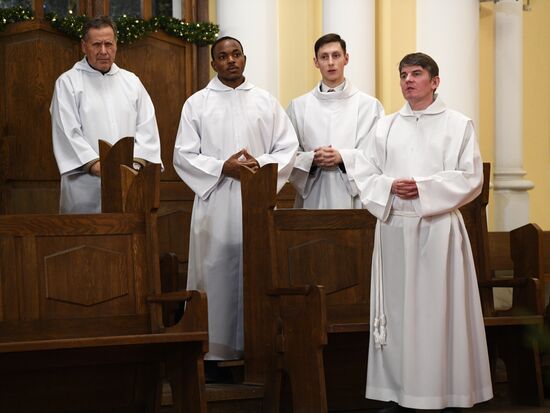 Празднование католического Рождества в Москве