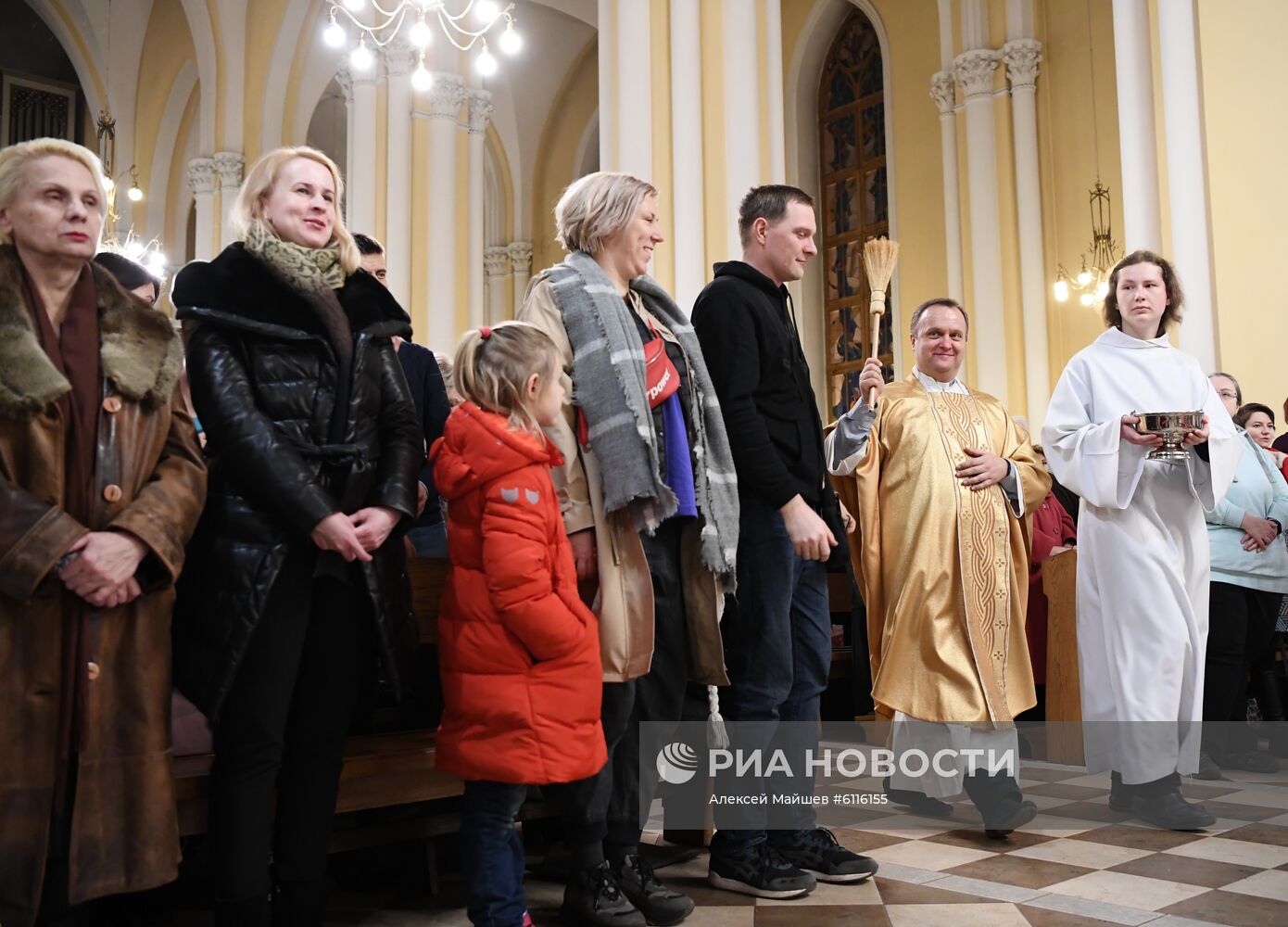 Празднование католического Рождества в Москве