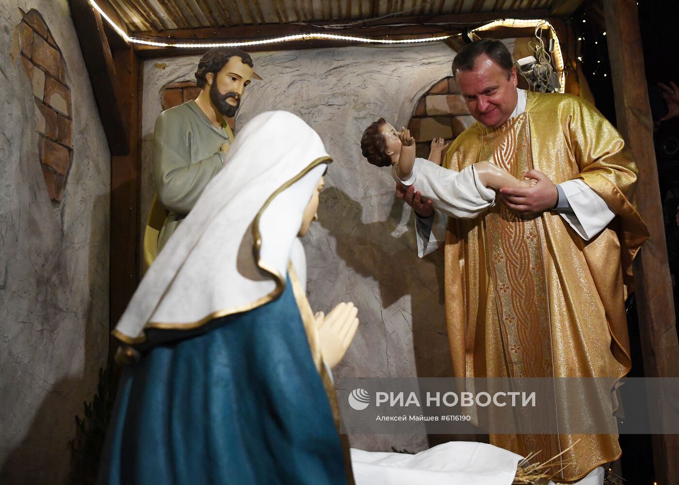 Празднование католического Рождества в Москве