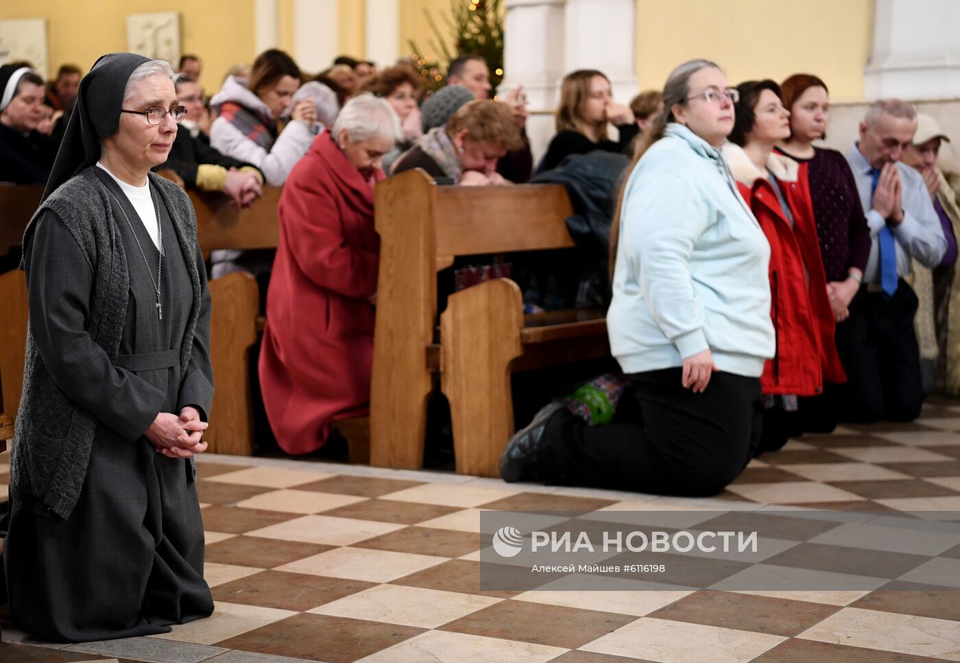 Празднование католического Рождества в Москве