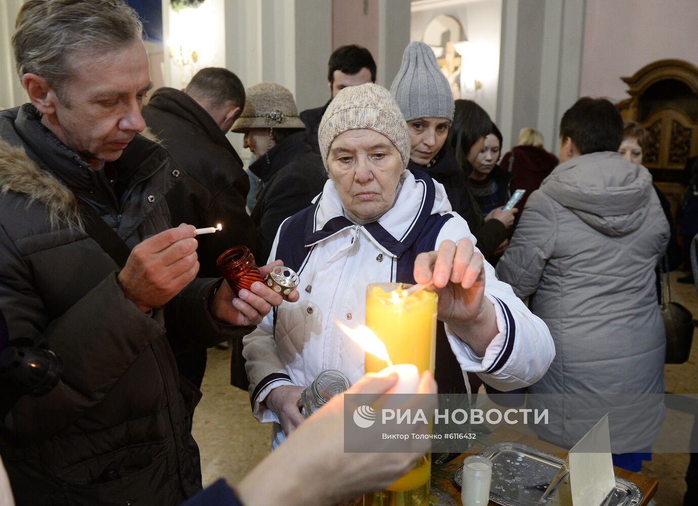 Рождественская служба в минском кафедральном костеле