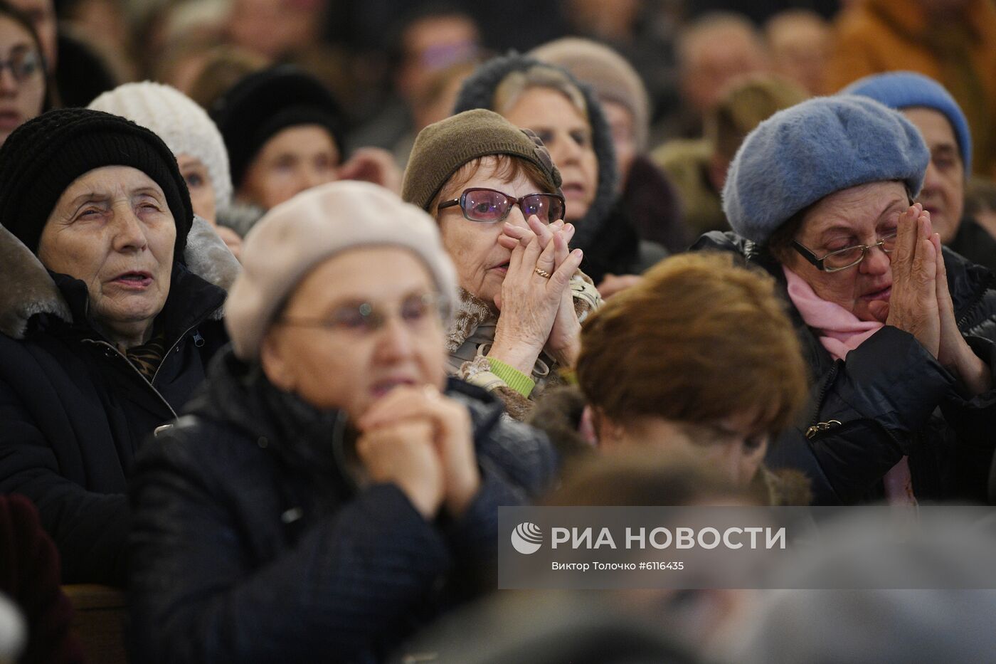 Рождественская служба в минском кафедральном костеле