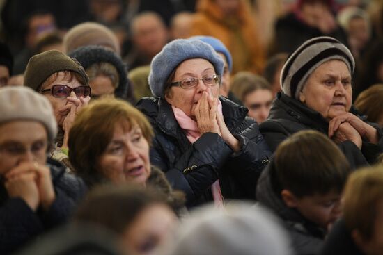 Рождественская служба в минском кафедральном костеле