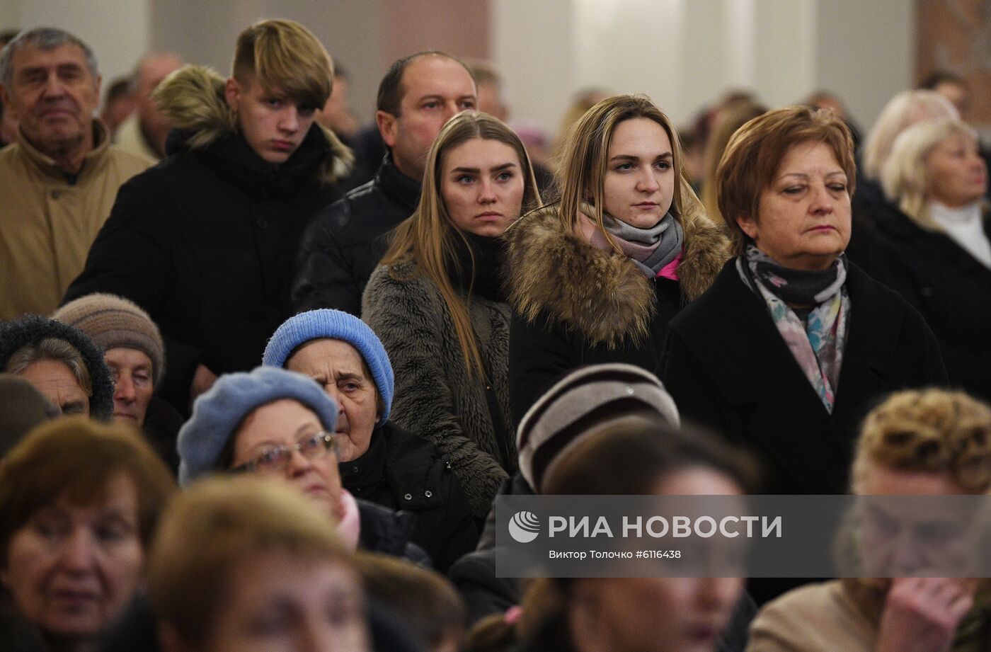 Рождественская служба в минском кафедральном костеле