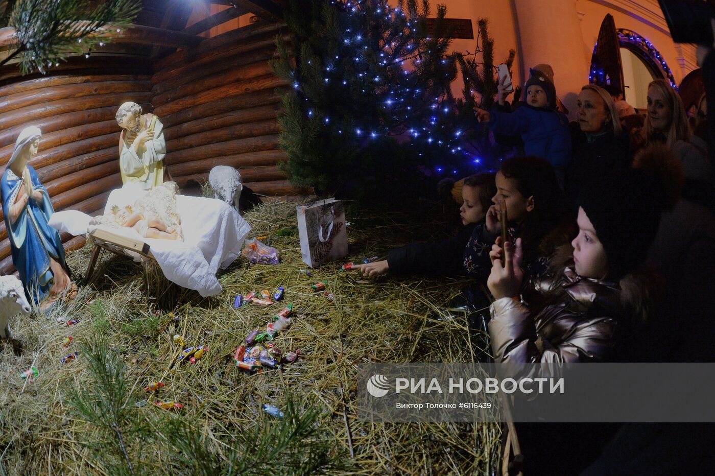 Рождественская служба в минском кафедральном костеле