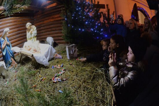 Рождественская служба в минском кафедральном костеле