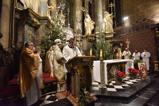 Рождественская месса во Львове
