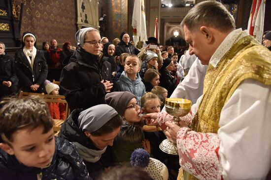 Рождественская месса во Львове