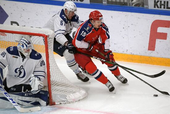 Хоккей. КХЛ. Матч ЦСКА - "Динамо" (Москва)