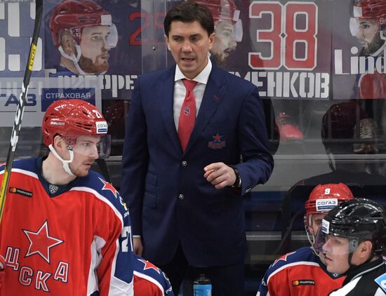 Хоккей. КХЛ. Матч ЦСКА - "Динамо" (Москва)