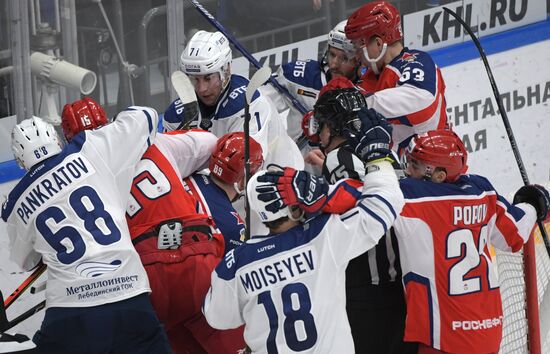 Хоккей. КХЛ. Матч ЦСКА - "Динамо" (Москва)