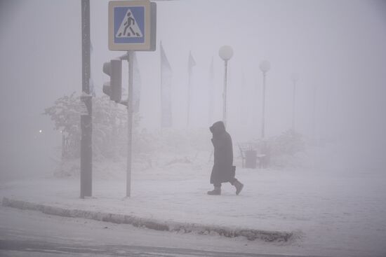 Аномальные морозы в Якутске