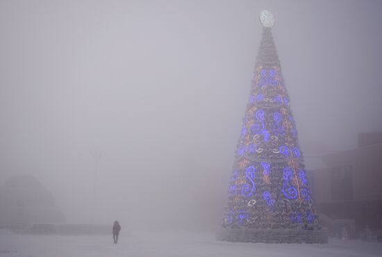 Аномальные морозы в Якутске