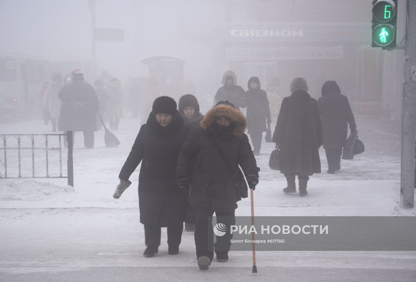 Аномальные морозы в Якутске