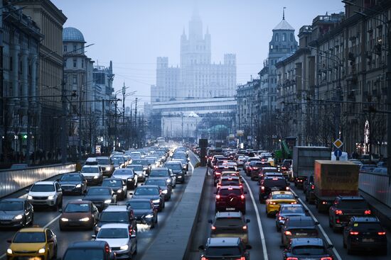 Предновогодние пробки в Москве