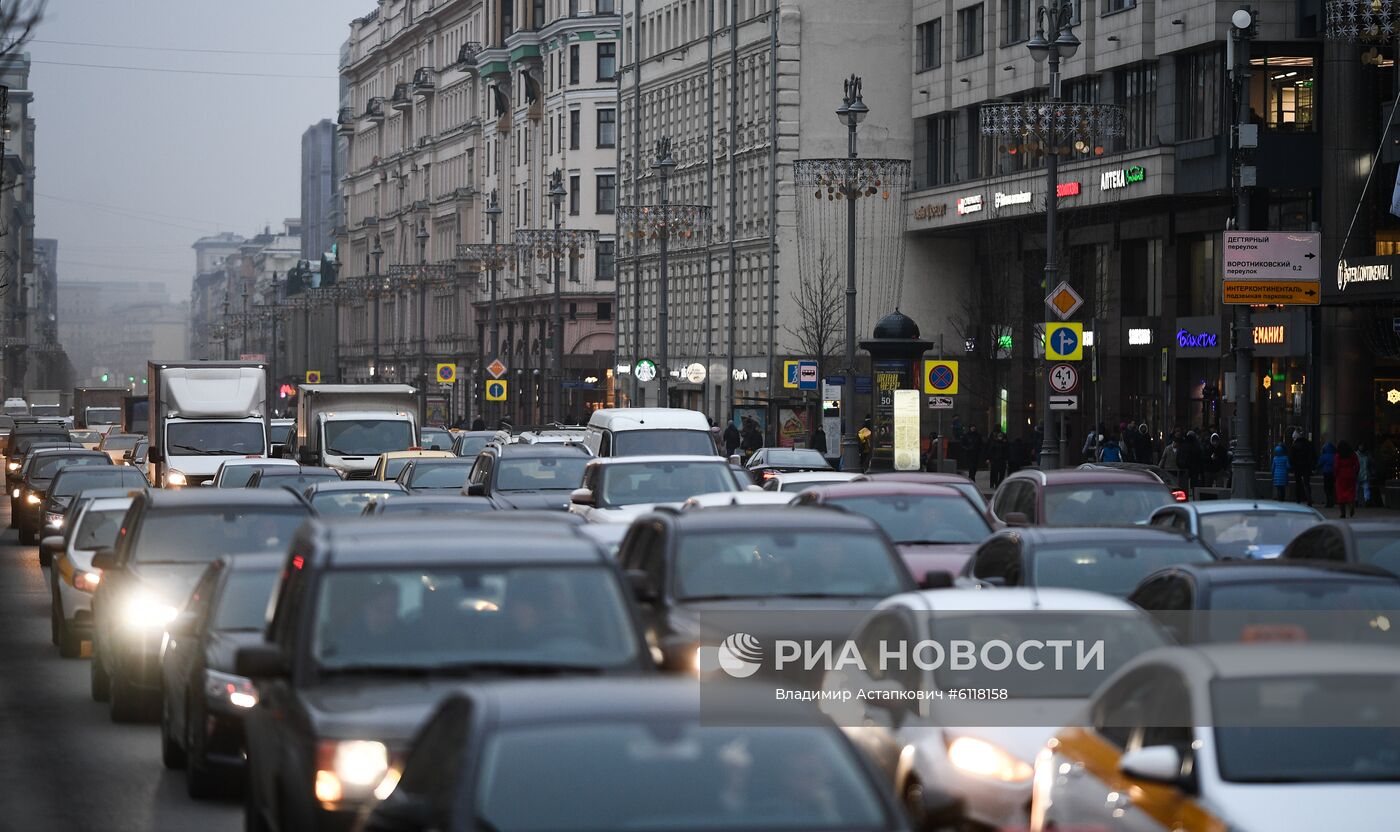 Предновогодние пробки в Москве