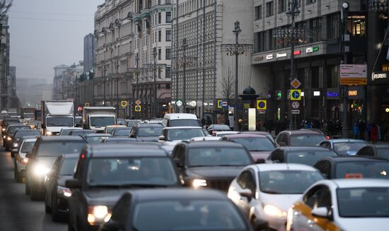 Предновогодние пробки в Москве