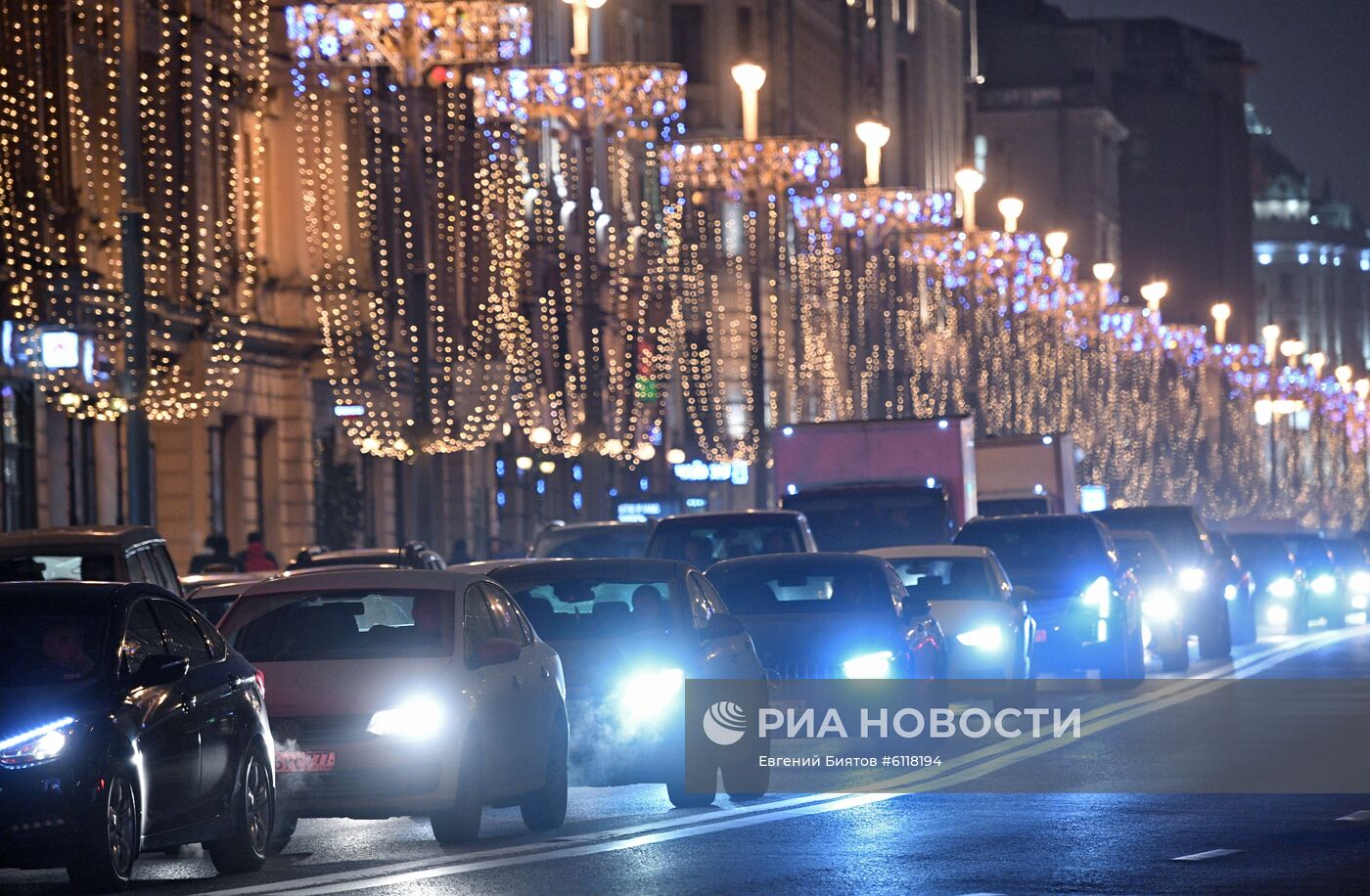 Предновогодние пробки в Москве