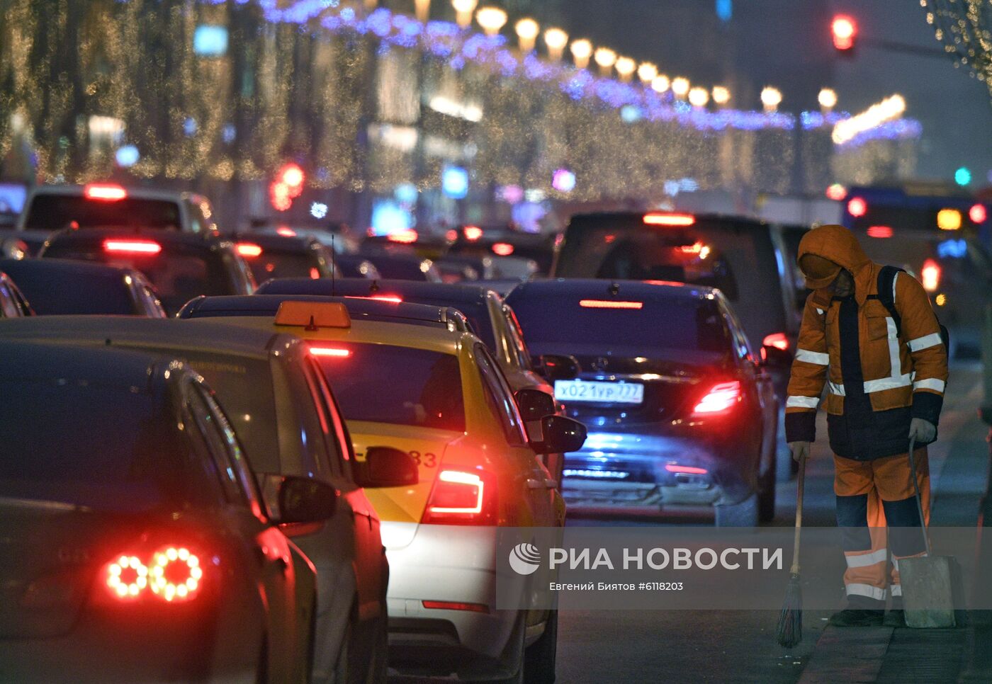 Предновогодние пробки в Москве