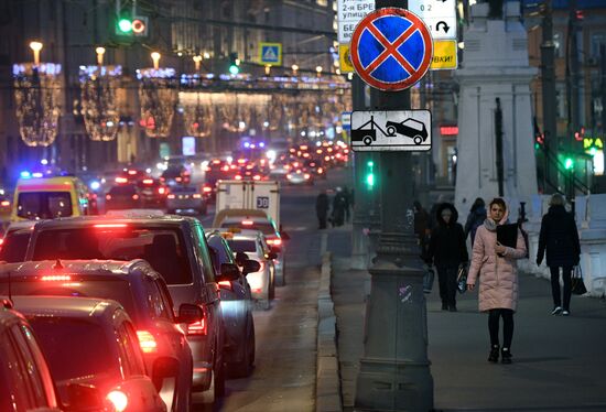 Предновогодние пробки в Москве